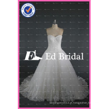 ED Bridal Beaded Lace Appliqued Sweetheart Lace-Up Ball Gown Vestidos de casamento branco China